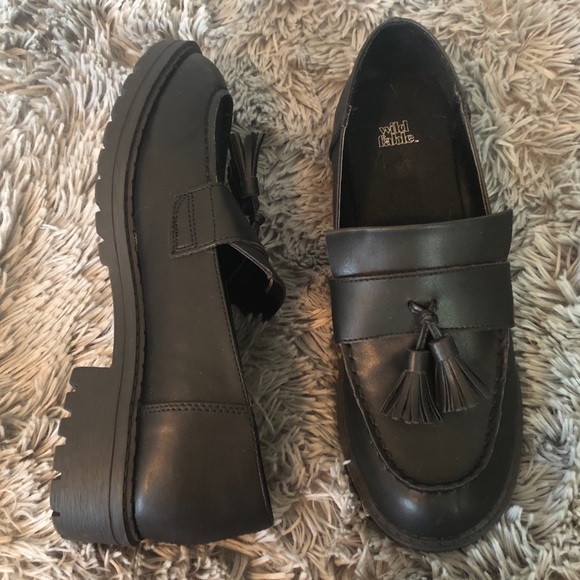 chunky penny loafers